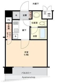 フロントシティ文京【10階】の間取り