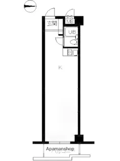 スカイコート市ヶ谷【3階】の間取り