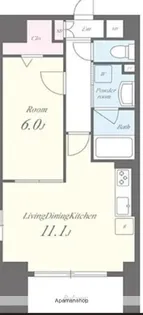 東京都文京区千駄木3丁目【マンション】の間取り