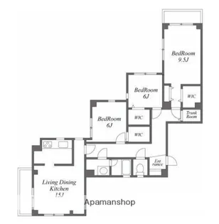 KT千石ハイツ【3階】の間取り