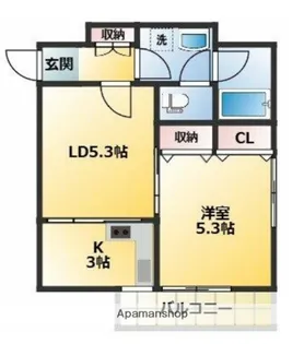 ヒルトップマンション【7階】の間取り