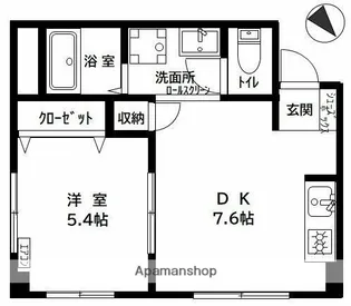 戸山コーポ【3階】の間取り