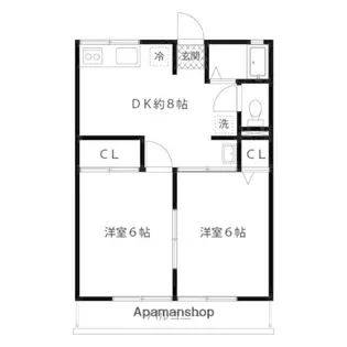 西大泉壱番館【2階】の間取り