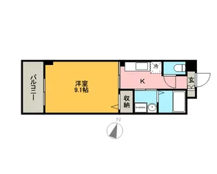 モデラート【3階】の間取り