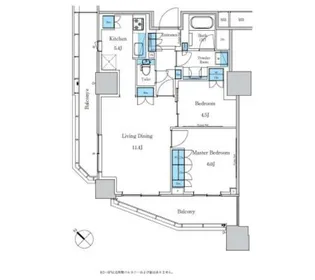 パークアクシス滝野川ラ ブリーズ【2階】の間取り