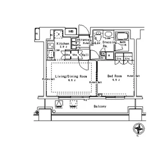 パークアクシス御茶ノ水ステージ【4階】の間取り