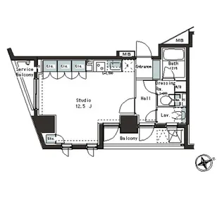 パークアクシス本郷の杜【11階】の間取り
