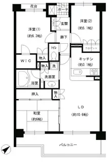 エスティメゾン巣鴨【4階】の間取り