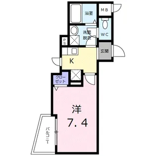 ラビット・イヤー・アイリス【2階】の間取り