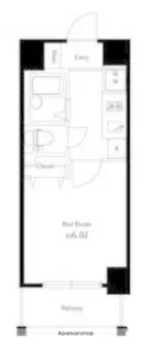 ハーモニーレジデンス山手大塚【6階】の間取り