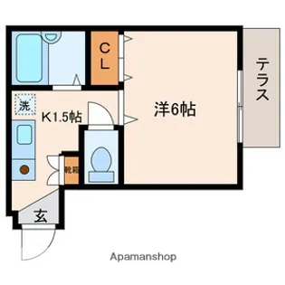 AIマンション【1階】の間取り
