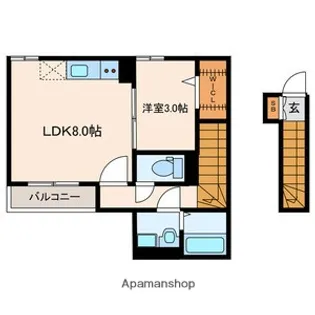 マミハイム【2階】の間取り