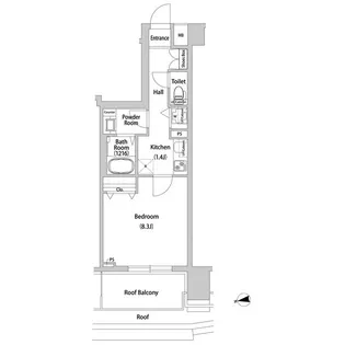BLESS西巣鴨【8階】の間取り