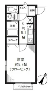 DCヘリオス【1階】の間取り