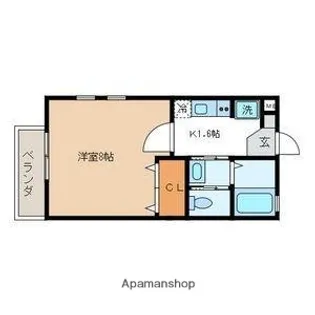 フレシールKEY【1階】の間取り