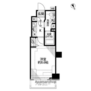 プレール・ドゥーク練馬中村橋【2階】の間取り