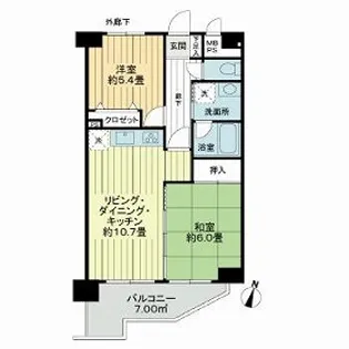 ライオンズマンション西巣鴨【11階】の間取り