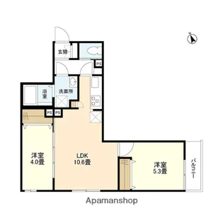 ウェルスクエア田端【3階】の間取り