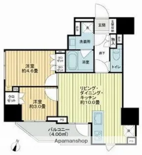 ライオンズ千代田岩本町ミレス【11階】の間取り
