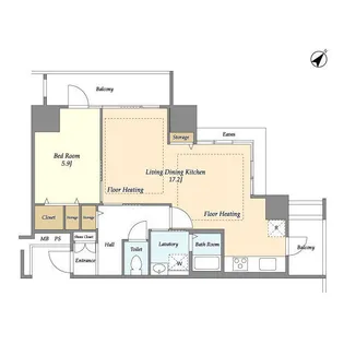アクティ上池袋【10階】の間取り