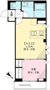 BROWNIE【3階】の間取り