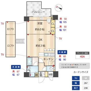フェニックス飯田橋【102号室】の間取り