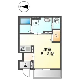 カーサ・フェリーチェ【1階】の間取り