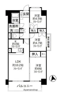 ニズニータワーハウス【4階】の間取り