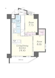 シャルマンミューズ【12階】の間取り