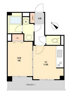 ルクレ初台【4階】の間取り