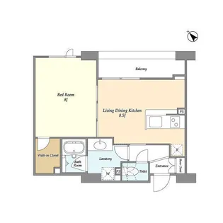 オーキッドレジデンス神楽坂【2階】の間取り