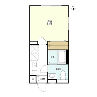 ウェルスクエアイズム目白EAST【3階】の間取り