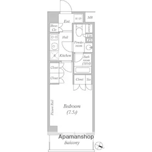 ルクレ西池袋【2階】の間取り