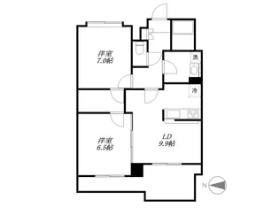 トーク西池袋ウェルフォート【8階】の間取り