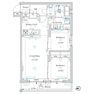 ラティエラ滝野川【5階】の間取り