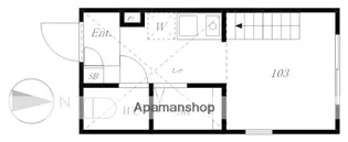 ハーモニーテラス和泉Ⅱ【103号室】の間取り