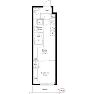 AZEST 志村三丁目Ⅱ【4階】の間取り