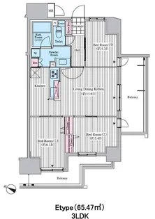 クロスレジデンス東十条【10階】の間取り