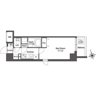 グランカーサ板橋EAST【5階】の間取り