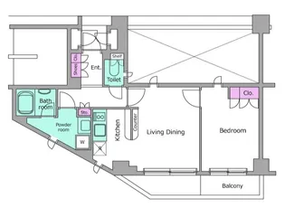 レジディア文京音羽【6階】の間取り