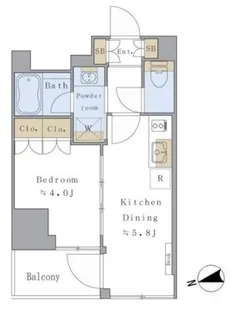 BRILLIA IST 赤羽【7階】の間取り