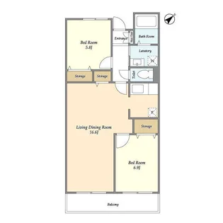 ネオ・プロミネンス【5階】の間取り