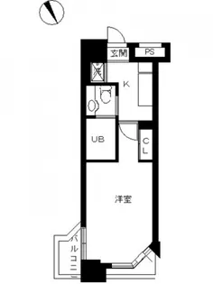 スカイコート新宿壱番館【501号室号室】の間取り