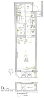 クレヴィスタ赤羽【1階】の間取り