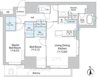 パークホームズ本郷三丁目【3階】の間取り