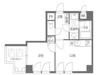 友泉巣鴨ビル【4階】の間取り
