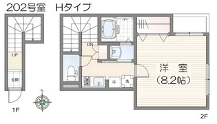 ミハス王子神谷【2階】の間取り