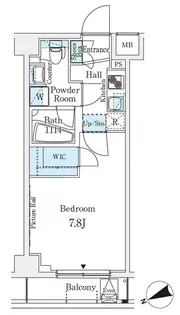 アジールコート山手動坂【4階】の間取り