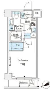 アジールコート山手動坂【6階】の間取り