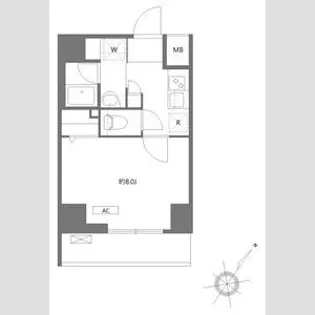 アンベリール王子【6階】の間取り
